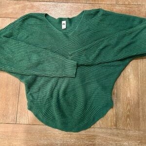 Elegant Green V-Neck Sweater by NYS